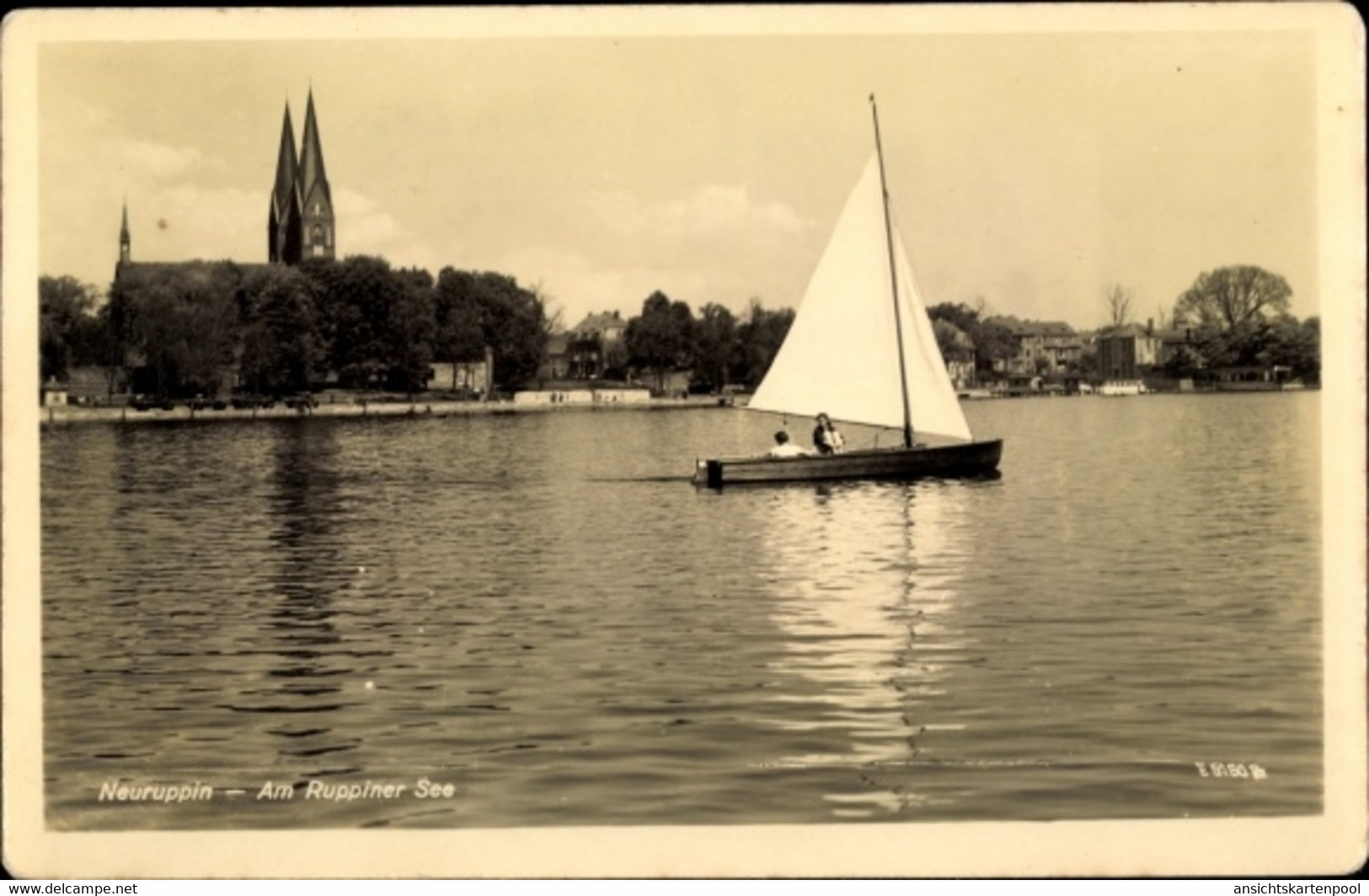 CPA Neuruppin In Brandenburg, Blick über Den Ruppiner See - Altri & Non Classificati