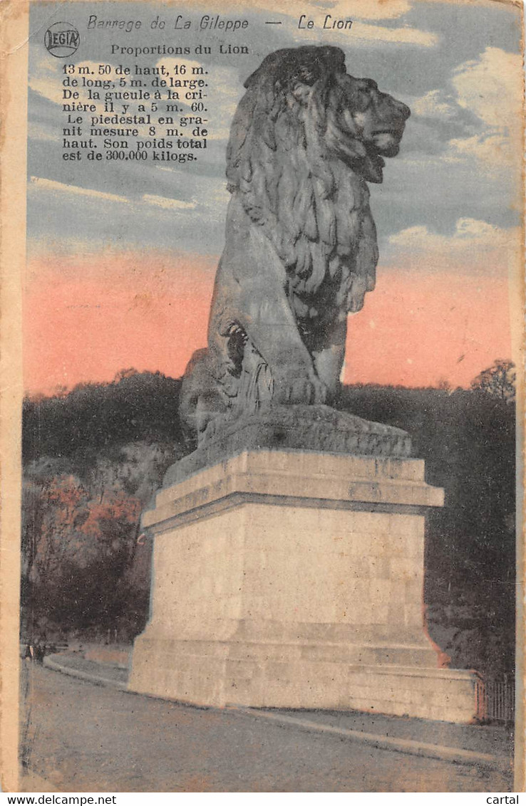 Barrage De LA GILEPPE - Le Lion - Gileppe (Stuwdam)