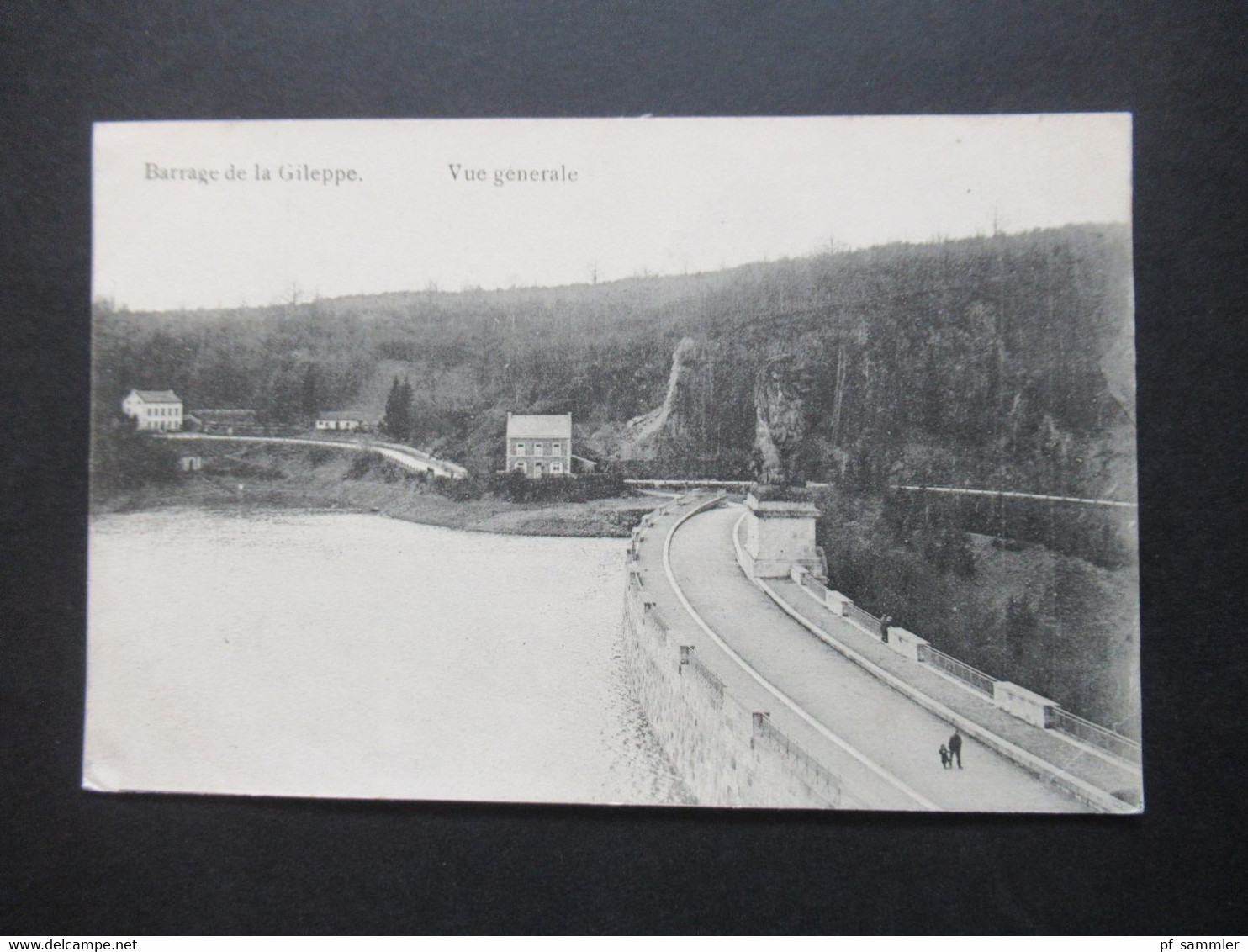 1.WK Feldpost AK Belgien Barrage De La Gileppe Vue Generale Aus Eupen (5. Comp. Landsturm Batl.) Nach Kiel Gesendet - Eupen Und Malmedy