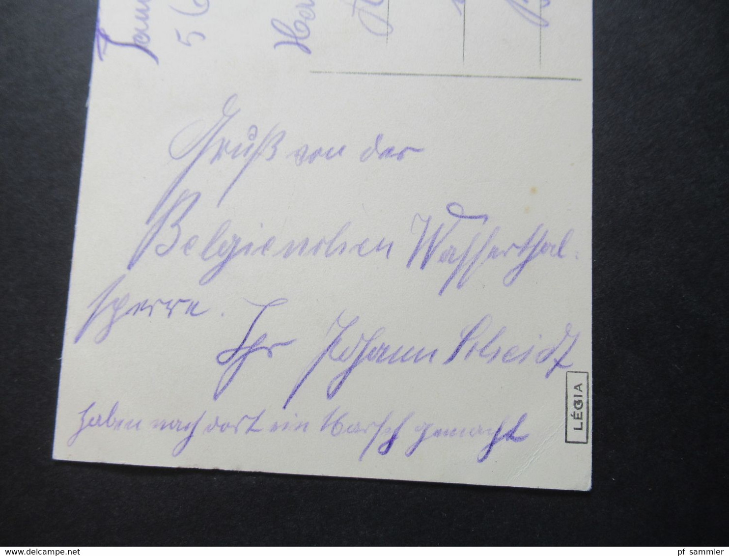 1.WK Feldpost AK Belgien Barrage De La Gileppe Vue Generale Aus Eupen (5. Comp. Landsturm Batl.) Nach Kiel Gesendet - Eupen Und Malmedy