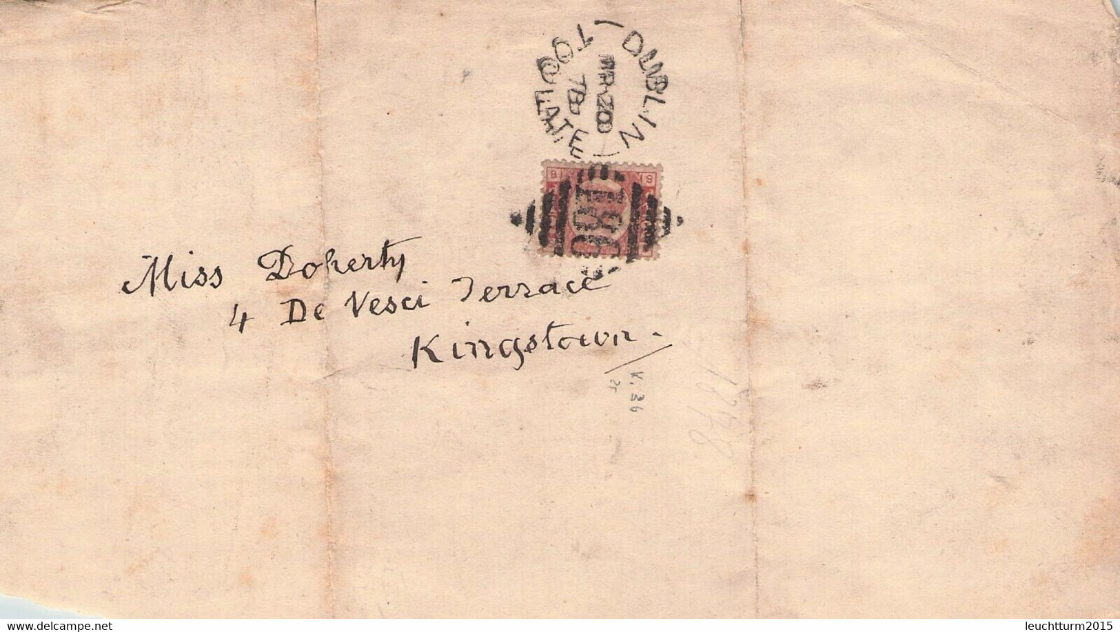 IRELAND - LETTER 1878 DUBLIN // GR54 - Prefilatelia