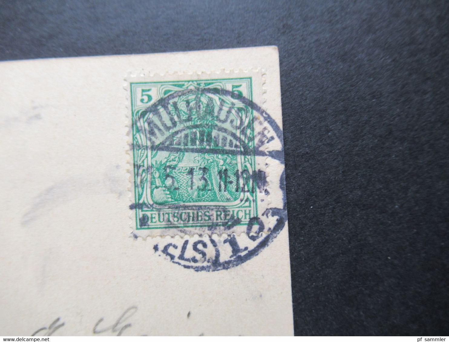 AK DR 1913 Mülhausen Elsass / Mulhouse Alsace Wildemannstraße Rue Du Sauvage Stempel Mülhausen Nach Kiel Gesendet - Elsass