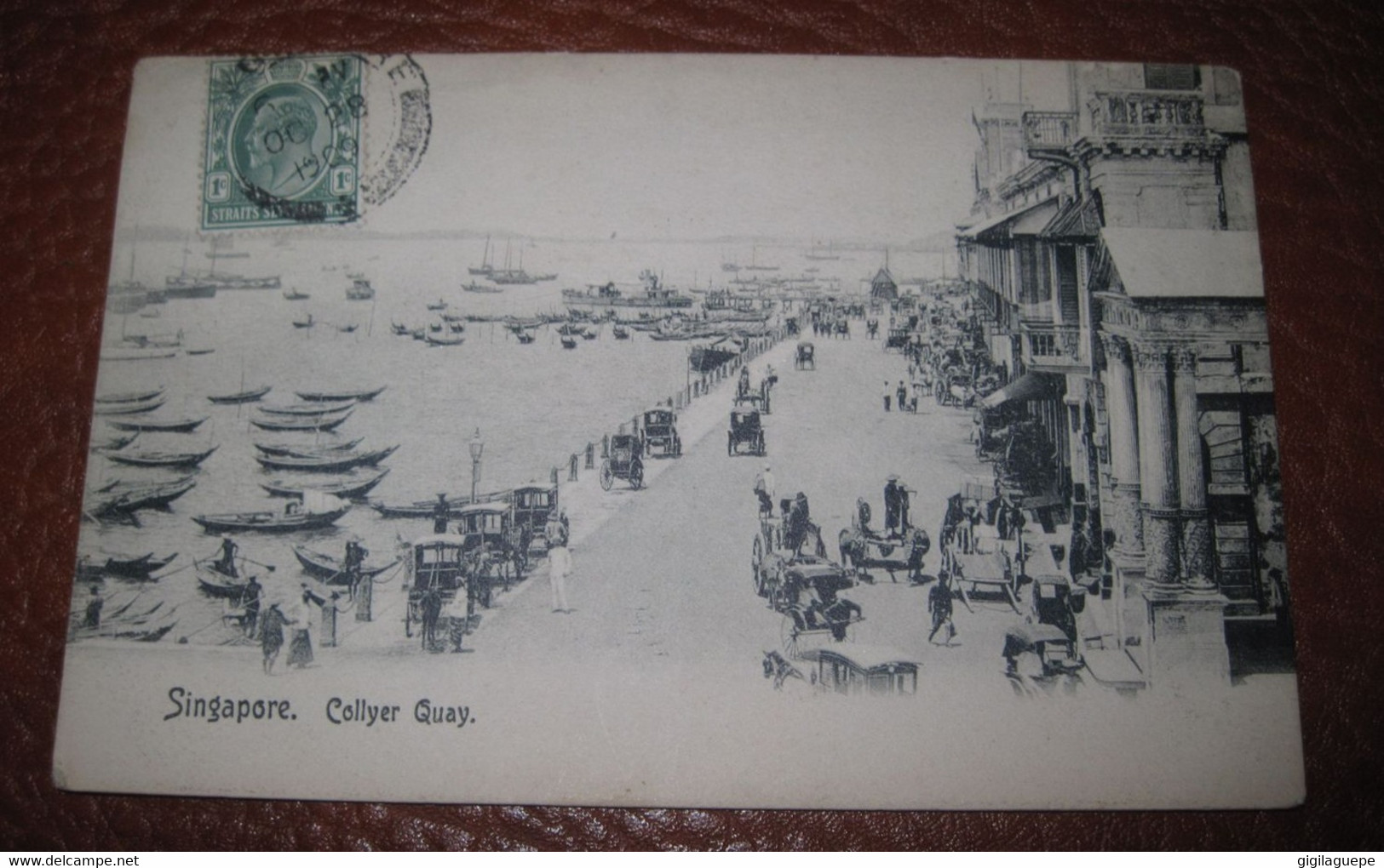 1909, SINGAPORE. RARE COLLYER QUAI - Singapore