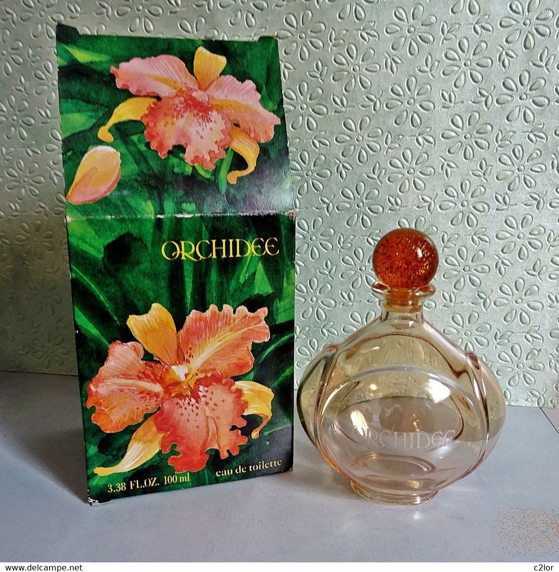 Flacon VINTAGE Rechargeable  " ORCHIDEE" De YVES ROCHER Eau De Toilette  100 Ml Avec Sa Boite VIDE:EMPTY - Flacons (vides)