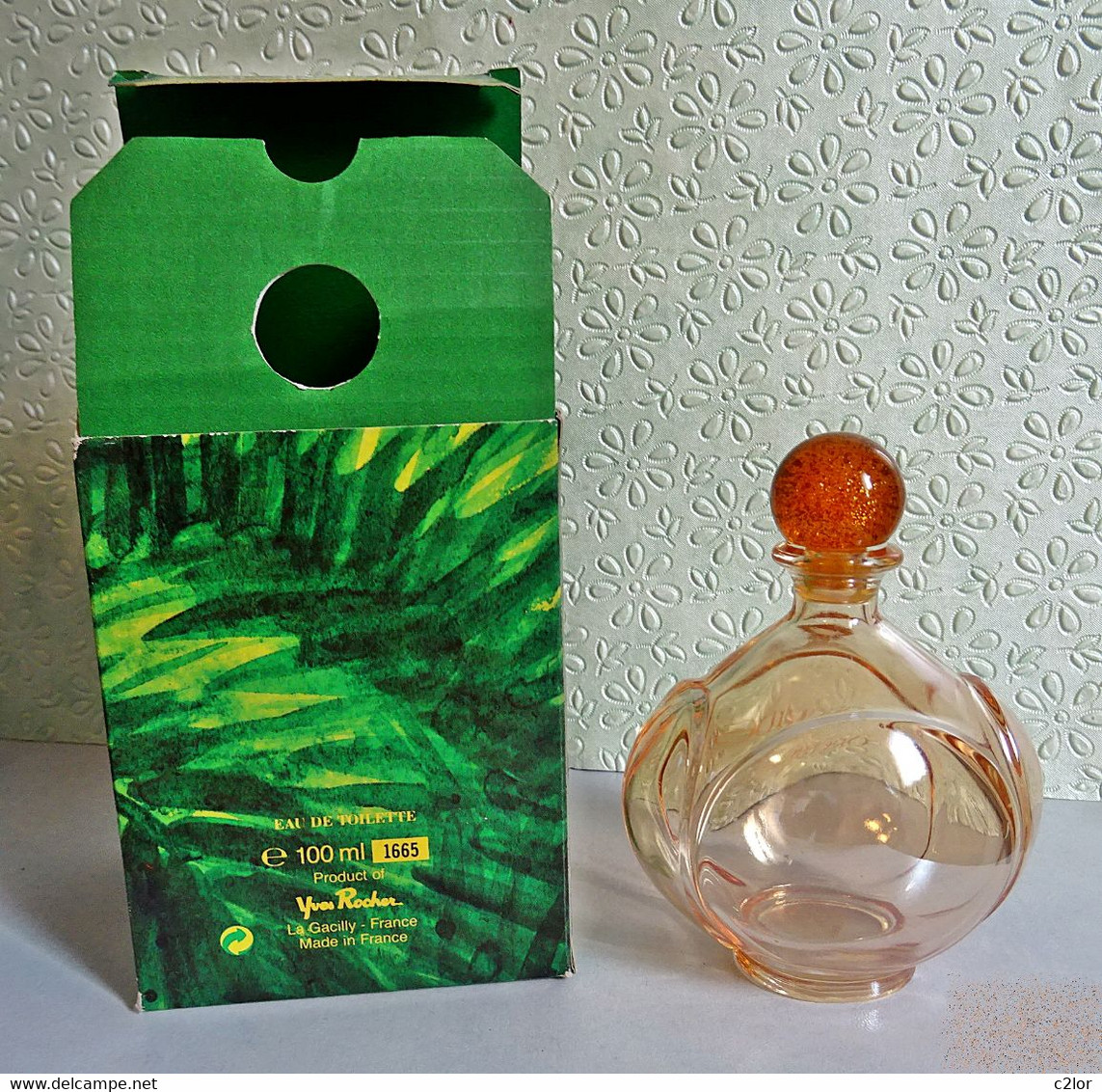 Flacon VINTAGE Rechargeable  " ORCHIDEE" De YVES ROCHER Eau De Toilette  100 Ml Avec Sa Boite VIDE:EMPTY - Frascos (vacíos)