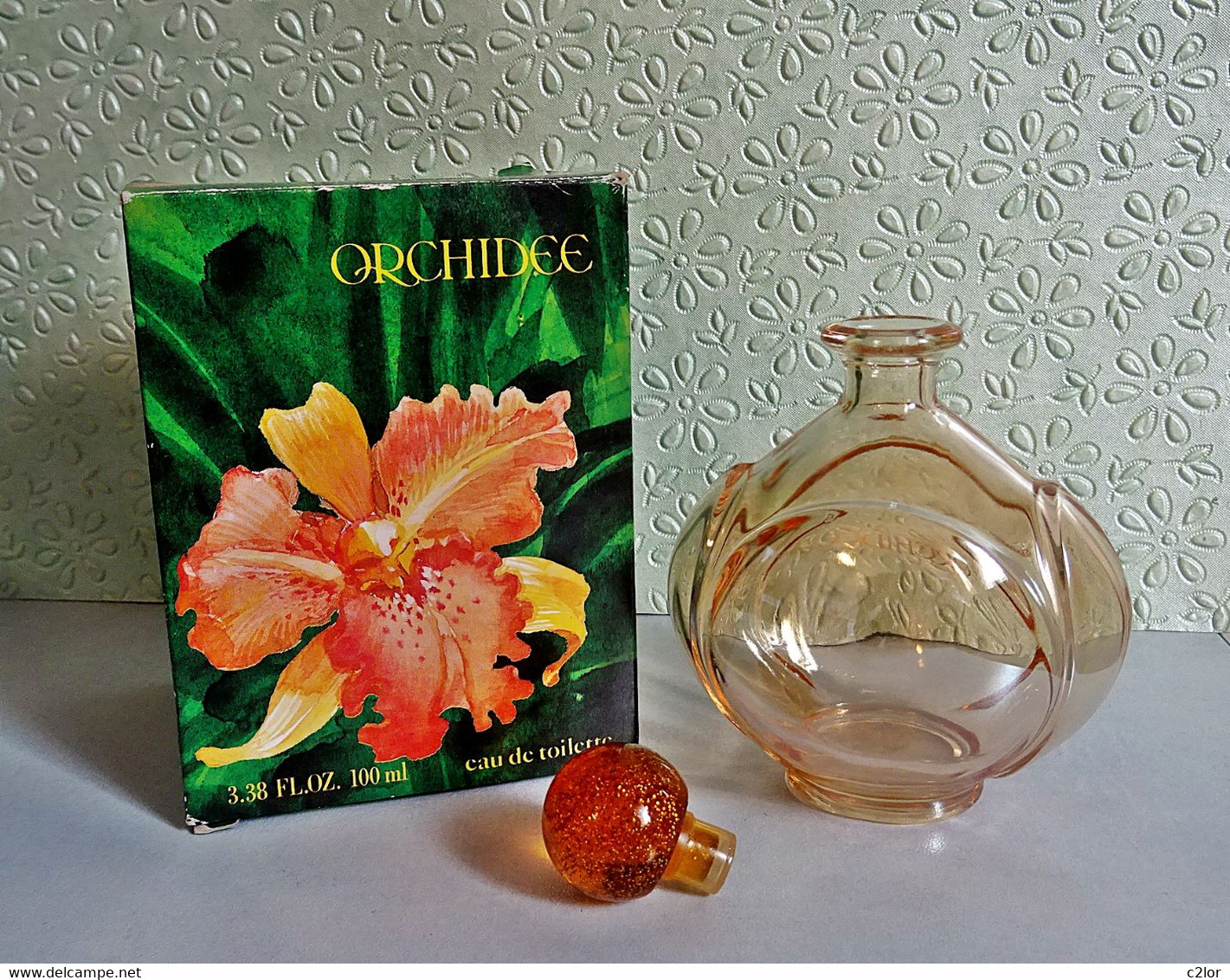 Flacon VINTAGE Rechargeable  " ORCHIDEE" De YVES ROCHER Eau De Toilette  100 Ml Avec Sa Boite VIDE:EMPTY - Frascos (vacíos)