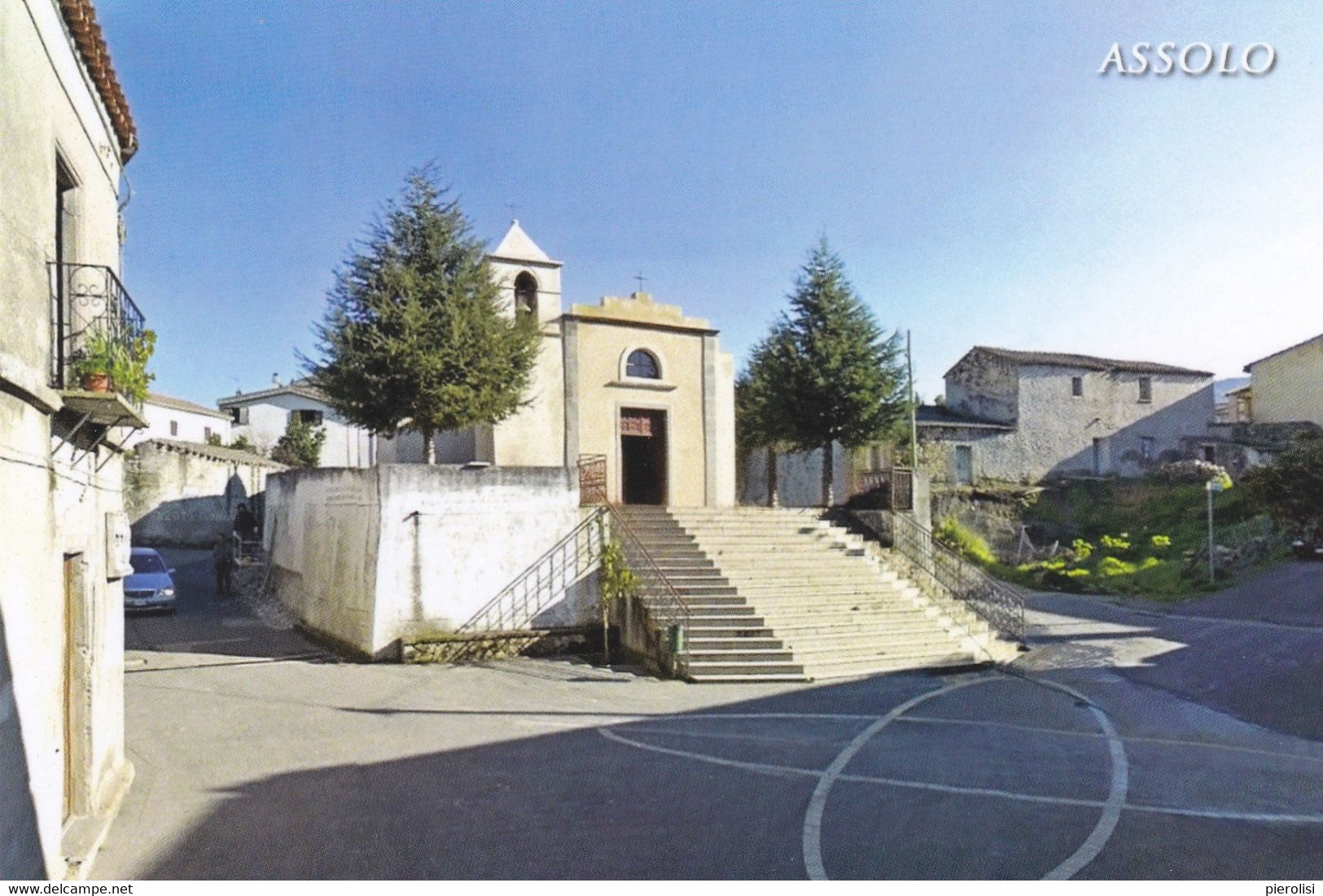 (QU337) - ASSOLO (Oristano) - Via Santa Maria E Chiesa Parrocchiale - Oristano