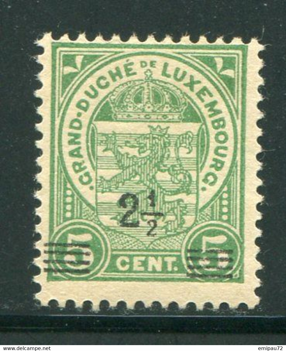 LUXEMBOURG- Y&T N°110- Oblitéré - 1907-24 Abzeichen