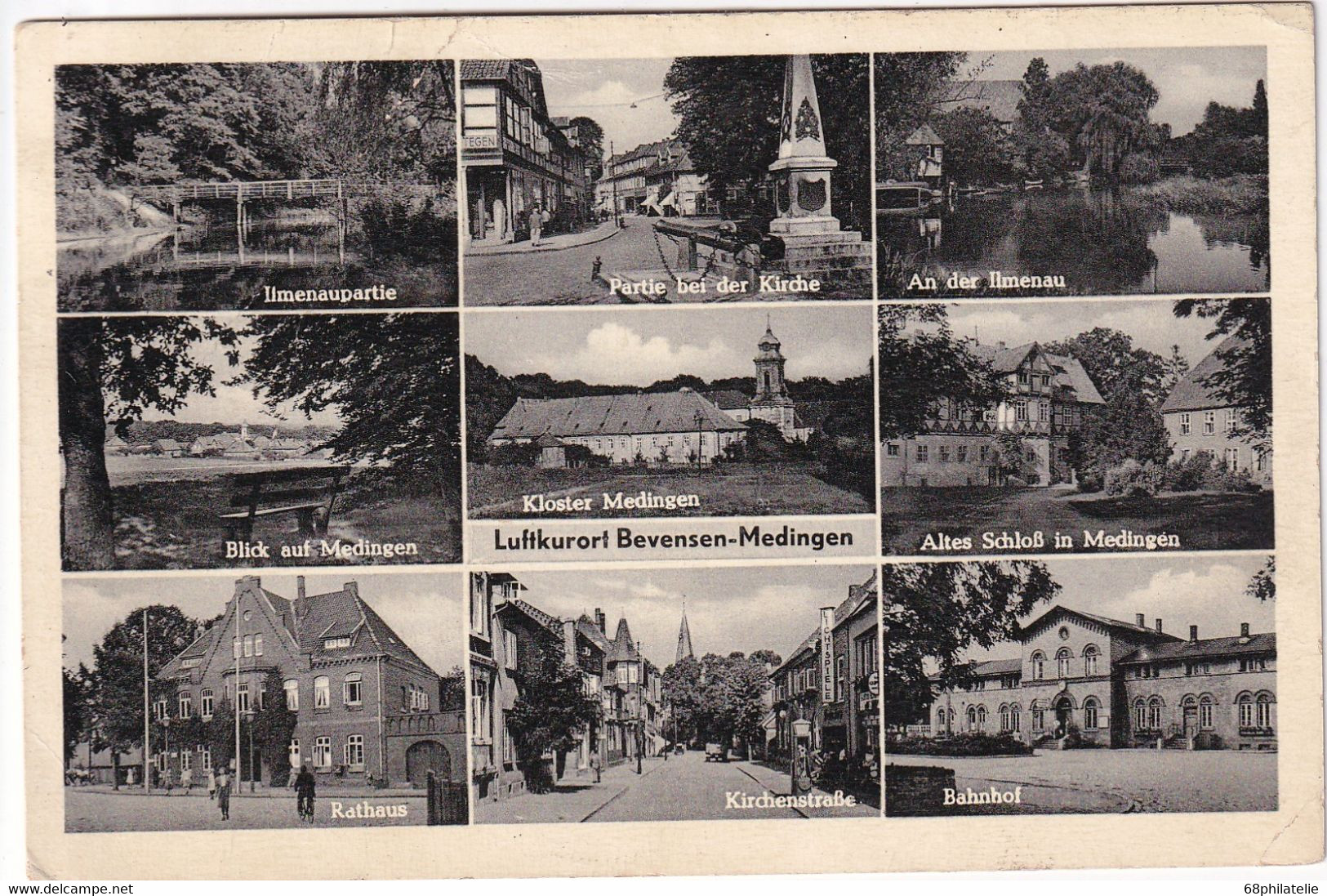 ALLEMAGNE 1953 CARTE POSTALE DE BAD BEVENSEN-MEDINGEN - Bad Bevensen