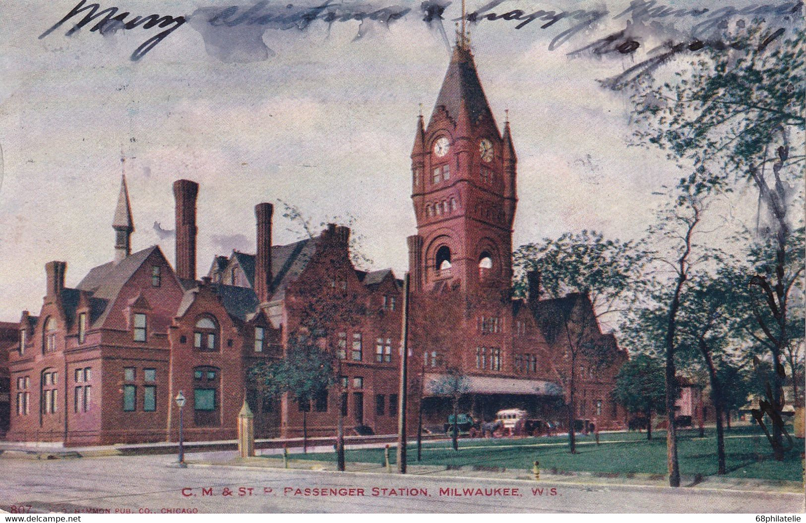 USA 1906 CARTE DE MILWAUKEE  PASSENGE STATION - Milwaukee