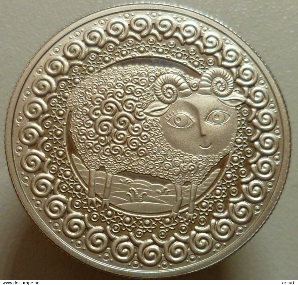 Belarus - 1 Rouble 2009 - Zodiac: Aries - KM# 316 - Belarús