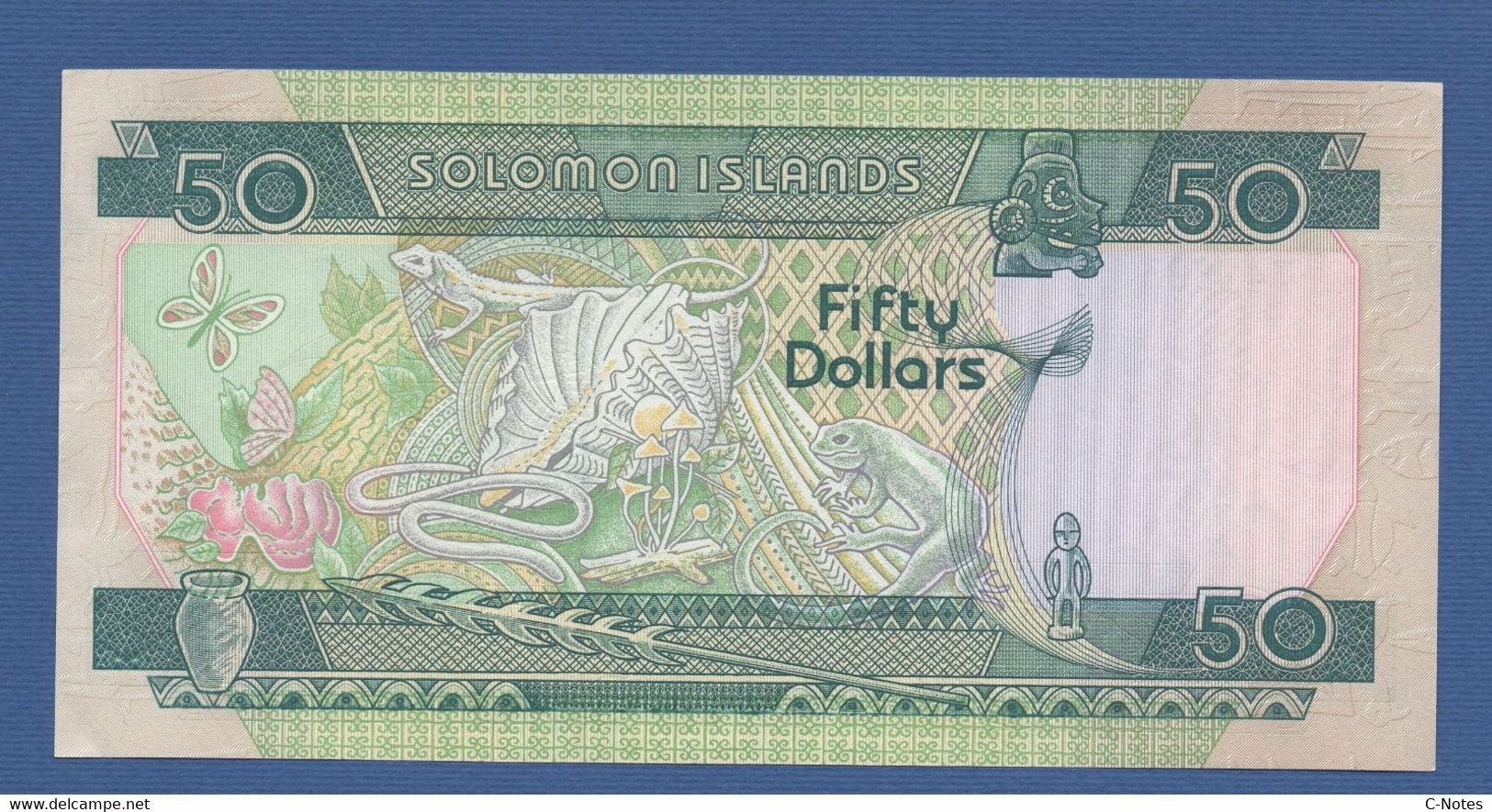 SOLOMON ISLANDS - P.17 –  50 Dollars ND (1986) AUNC Prefix B/I 741893 - Solomonen