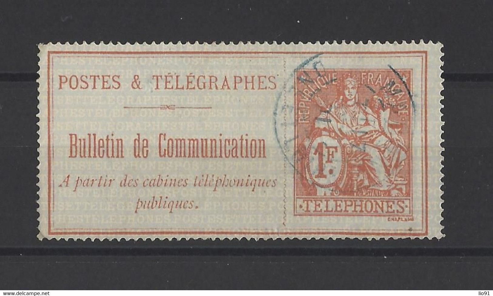 FRANCE. YT Téléphones  N° 19   Obl   1897 - Telegramas Y Teléfonos