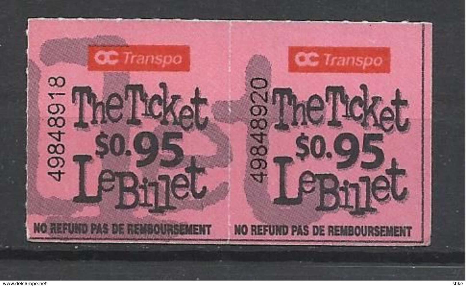 Canada, Ottawa, Bus Ticket, 2006. - Monde