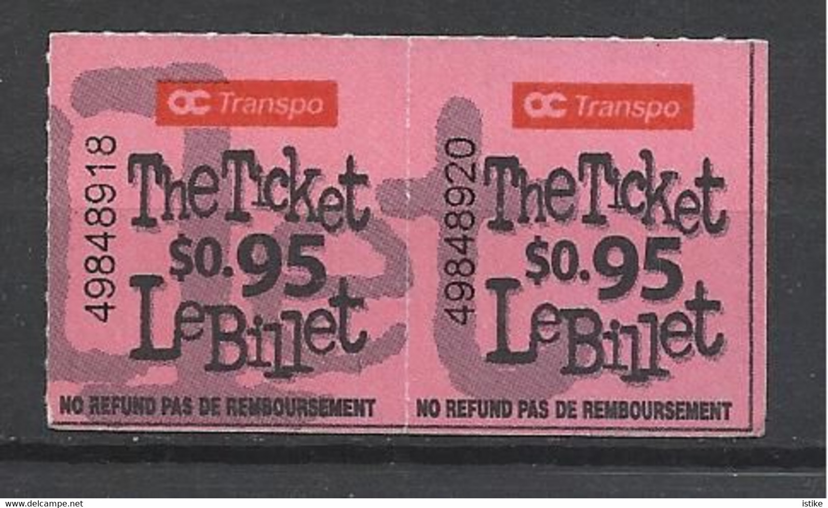 Canada, Ottawa, Bus Ticket, 2006. - World