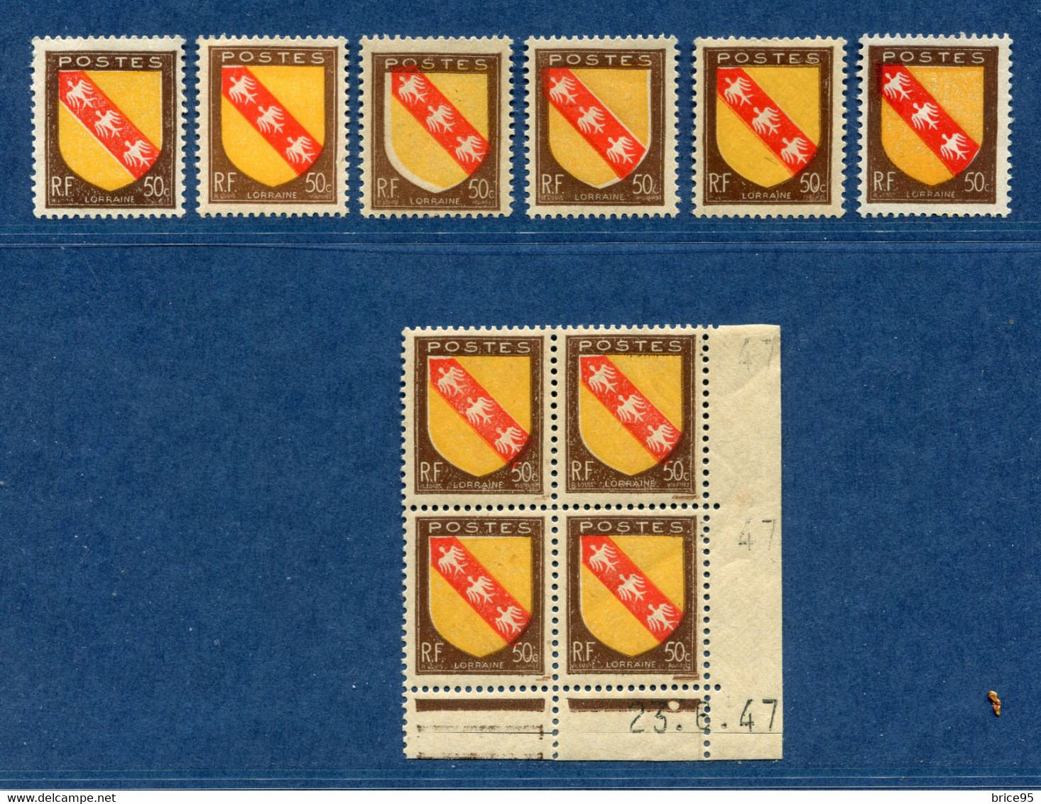 ⭐ France - Variété - YT N° 757 - Couleurs - Pétouilles - Neuf Sans Charnière - Charnière Bord De Feuille - 1946 ⭐ - Nuevos