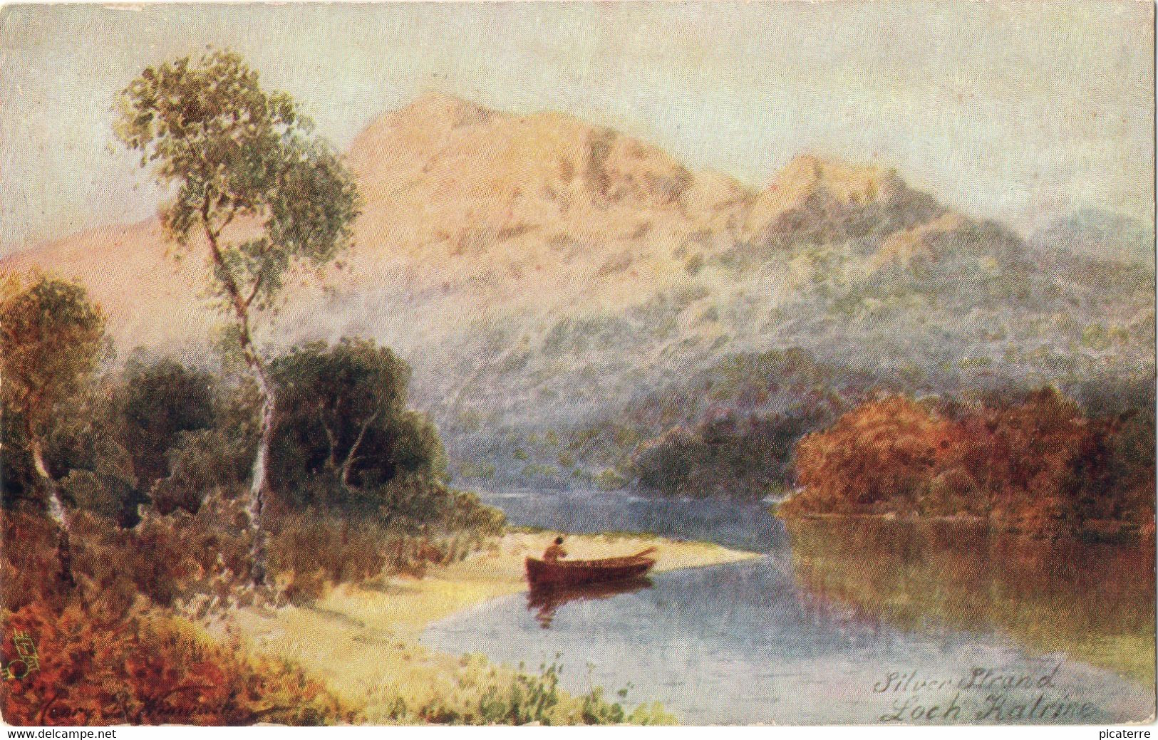 Silver Strand, Loch Katrine -Art.signed Wimbush--R.Tuck & Sons"Aquarette" 6273 - Wimbush