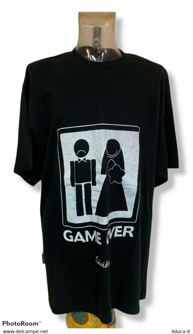 15593 T-Shirt - Matrimonio Game Over - Sicilia Colori Del Sole - Misura S - Andere & Zonder Classificatie