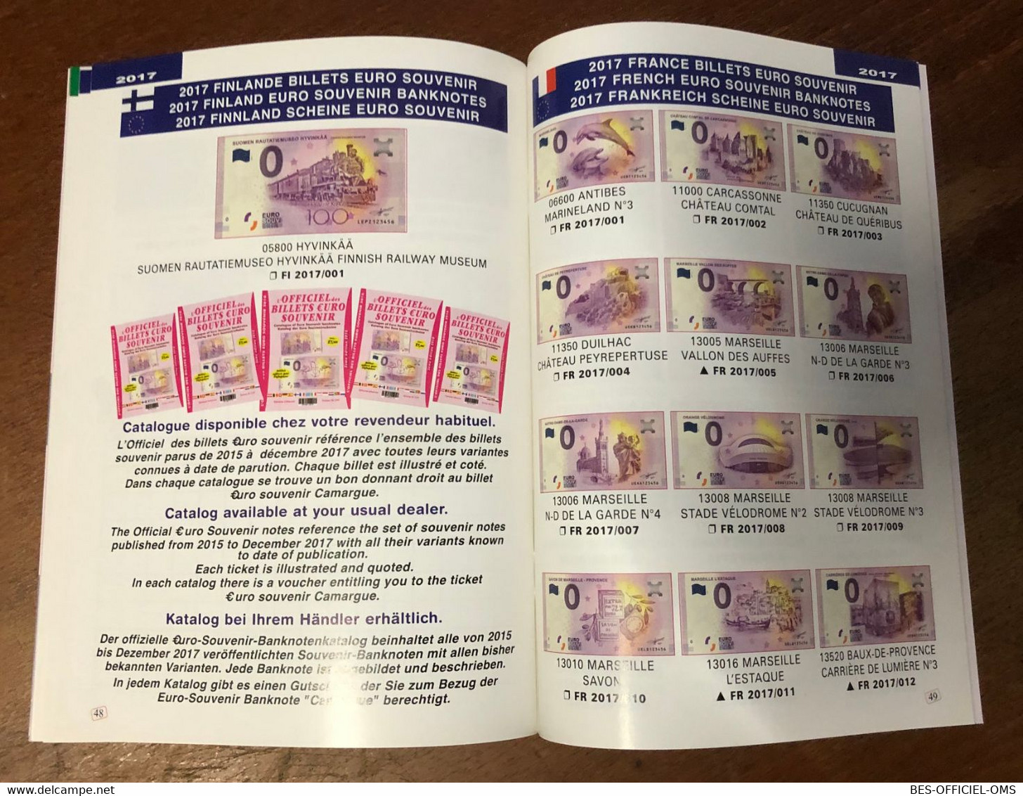 CATALOGUE L'ÉSSENTIEL DES BILLETS EURO SOUVENIR DE 2015 À 2017 PAPER MONEY 0 EURO SCHEIN BANKNOTE