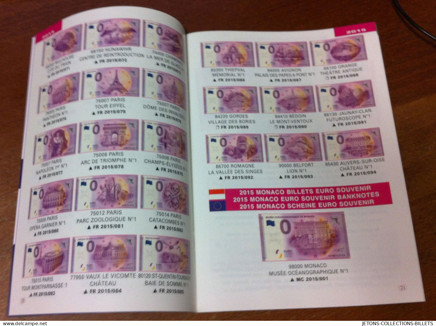 CATALOGUE L'ÉSSENTIEL DES BILLETS EURO SOUVENIR DE 2015 À 2017 PAPER MONEY 0 EURO SCHEIN BANKNOTE