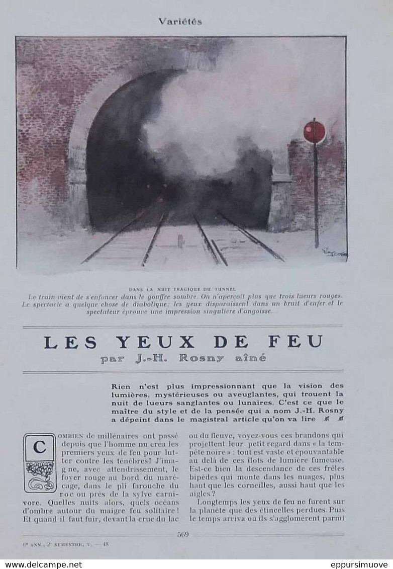 J-H ROSNY AINE - LES YEUX DE FEU Décembre 1910 JSP1043894 - 8 Pages - Ohne Zuordnung