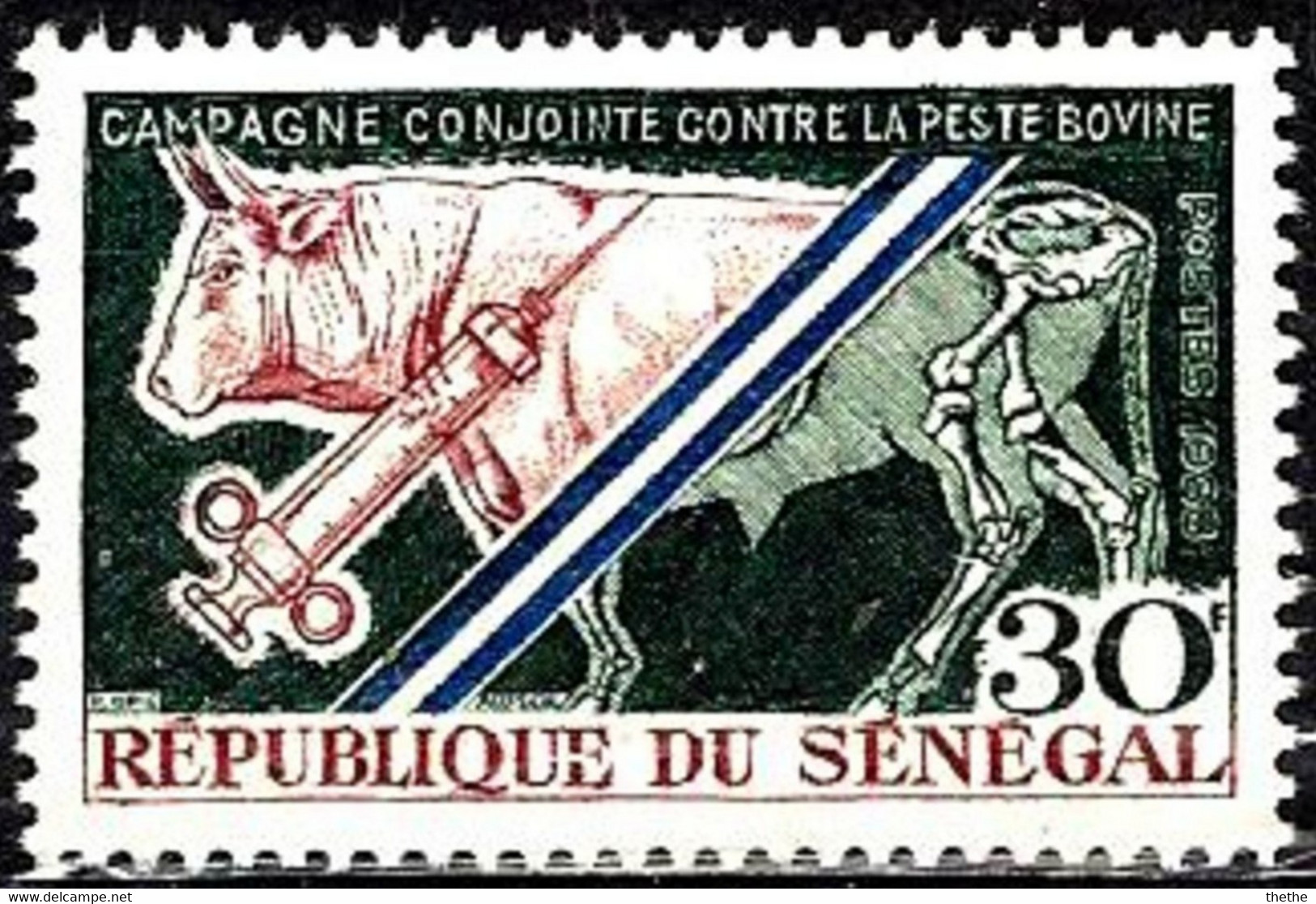 SENEGAL - Campagne Contre La Peste Bovine - Senegal (1960-...)