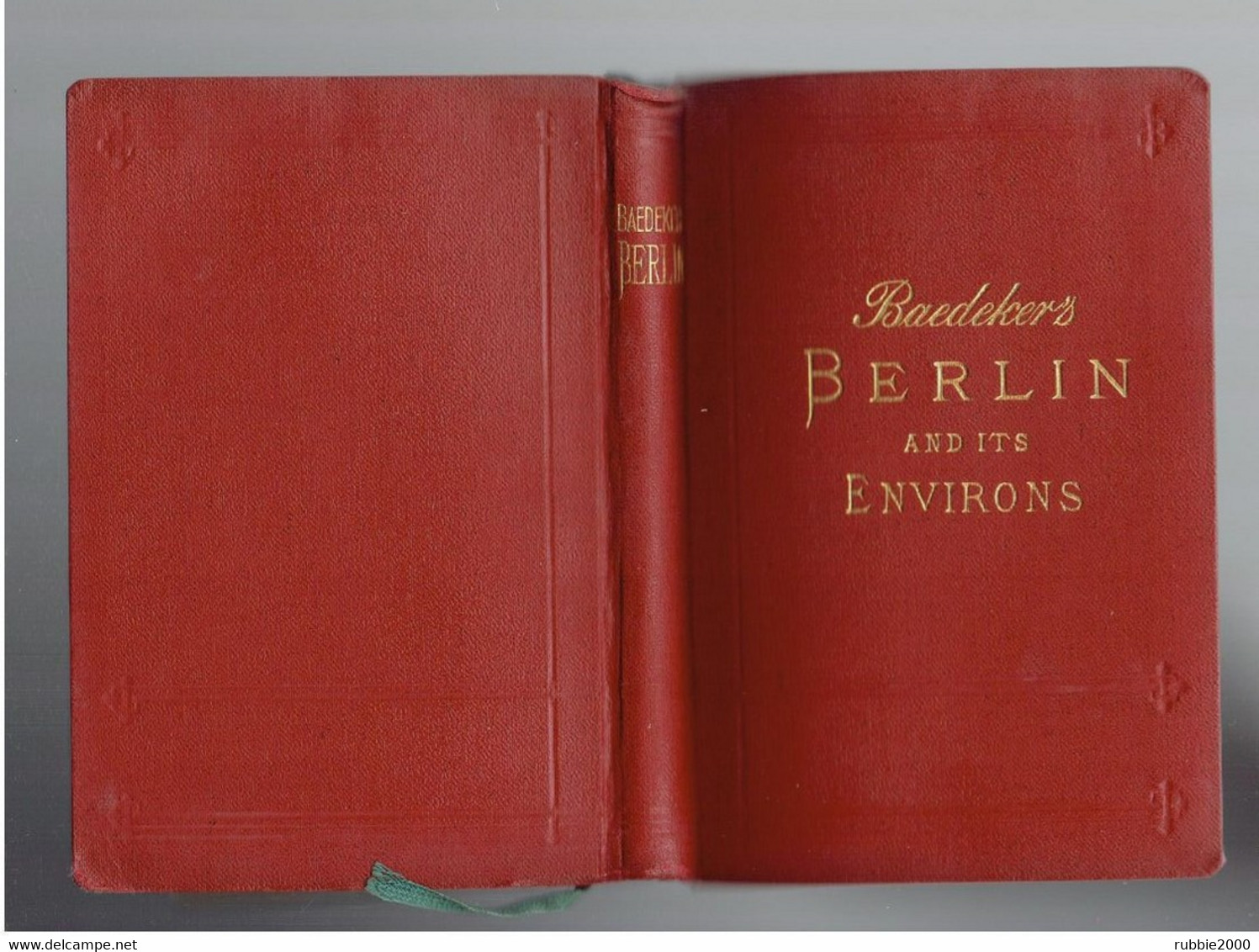 BERLIN AND ITS ENVIRONS 1923 HANDBOOK FOR TRAVELLERS BY KARL BAEDEKER DEUTSCHLAND WITH 30 MAPS AND PLANS GERMANY - Europa