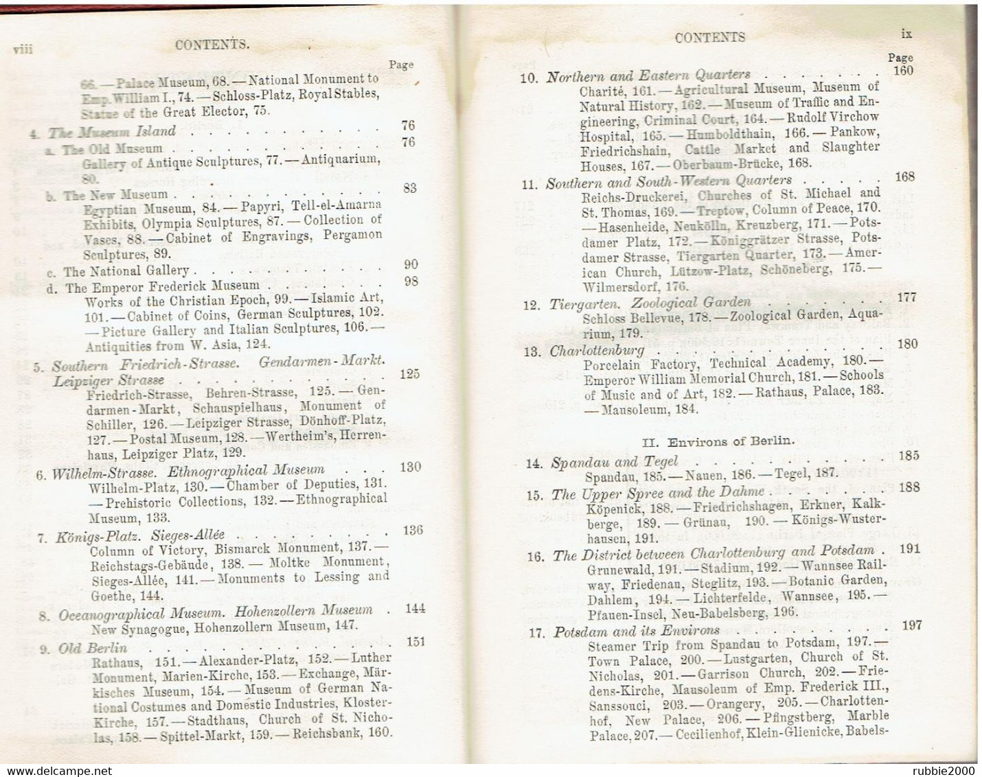 BERLIN AND ITS ENVIRONS 1923 HANDBOOK FOR TRAVELLERS BY KARL BAEDEKER DEUTSCHLAND WITH 30 MAPS AND PLANS GERMANY - Europa