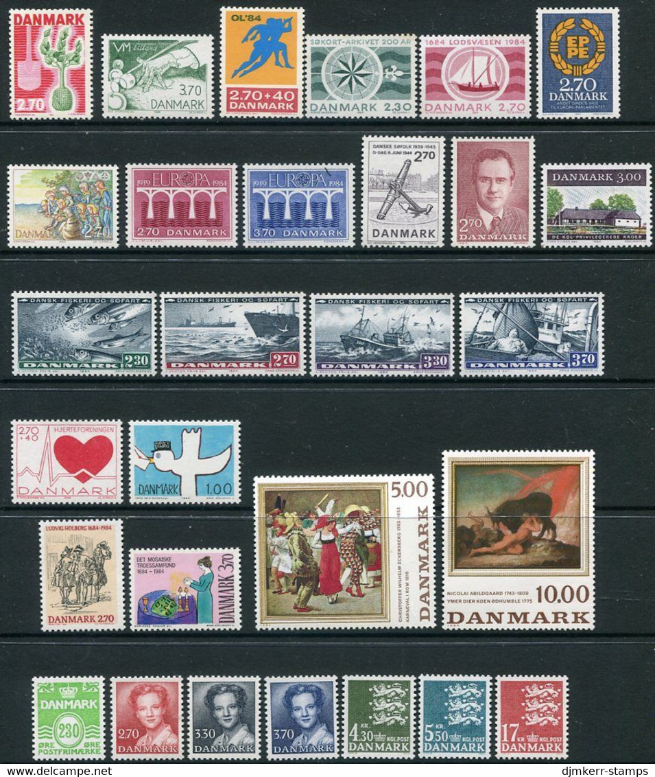 DENMARK 1984 Complete Issues MNH / **.  Michel 792-820 - Neufs