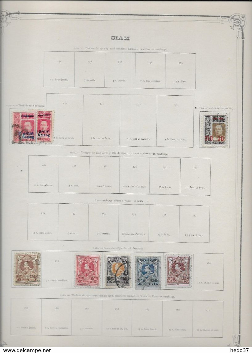 Siam - Collection Vendue Page Par Page - Timbres Neufs */oblitérés - B/TB - Siam