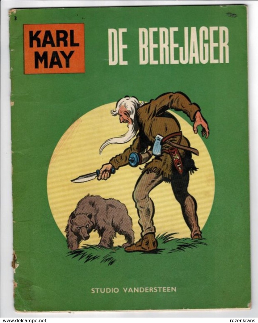 Strip Stripverhaal Karl May Studio Vandersteen Willy BD De Berejager Nr. 3 Eerste Druk 1963 - Karl May