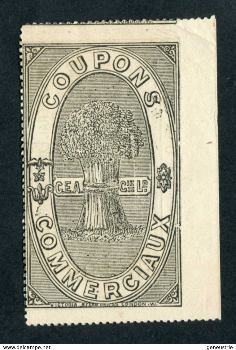 Jeton-papier De Nécessité 1880 "Reçu De 0.50 Centimes - The General Expenditure Assurance Company - Paris" - Noodgeld