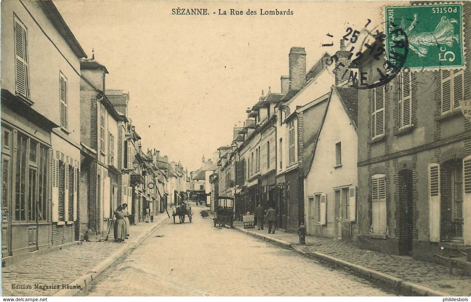 MARNE  SEZANNE La Rue Des Lombards - Sezanne