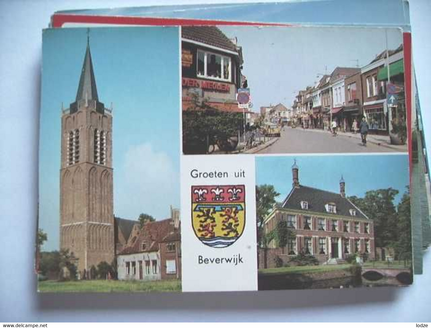 Nederland Holland Pays Bas Beverwijk Met Kerk En Winkelstraat - Beverwijk