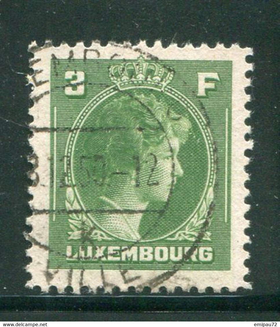 LUXEMBOURG- Y&T N°351- Oblitéré - 1944 Charlotte Right-hand Side