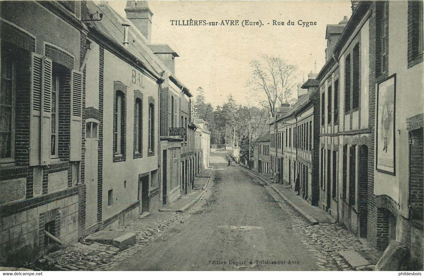 EURE  TILLIERES SUR AVRE  Rue Du Cygne - Tillières-sur-Avre