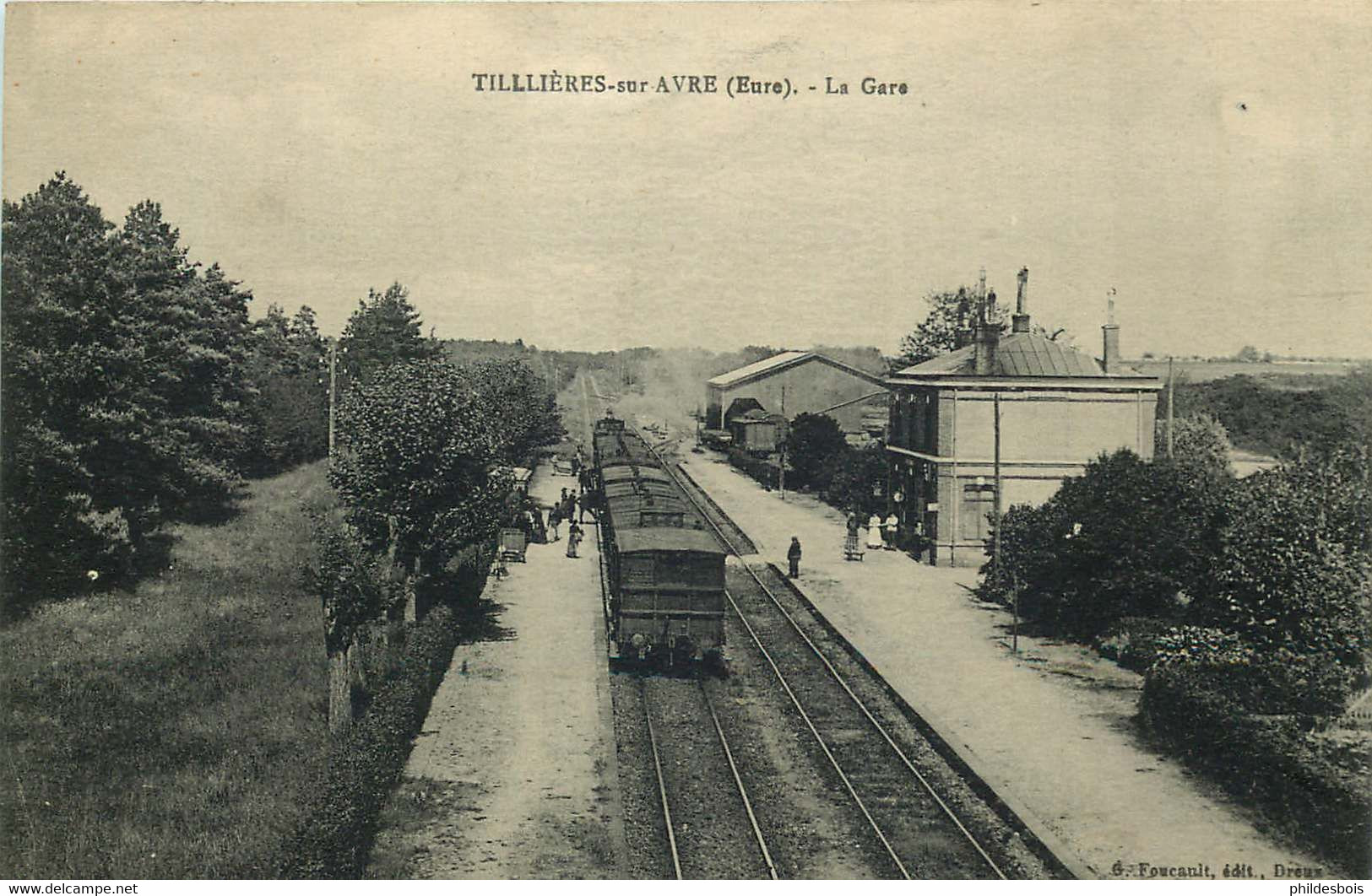 EURE  TILLIERES SUR AVRE  La Gare - Tillières-sur-Avre