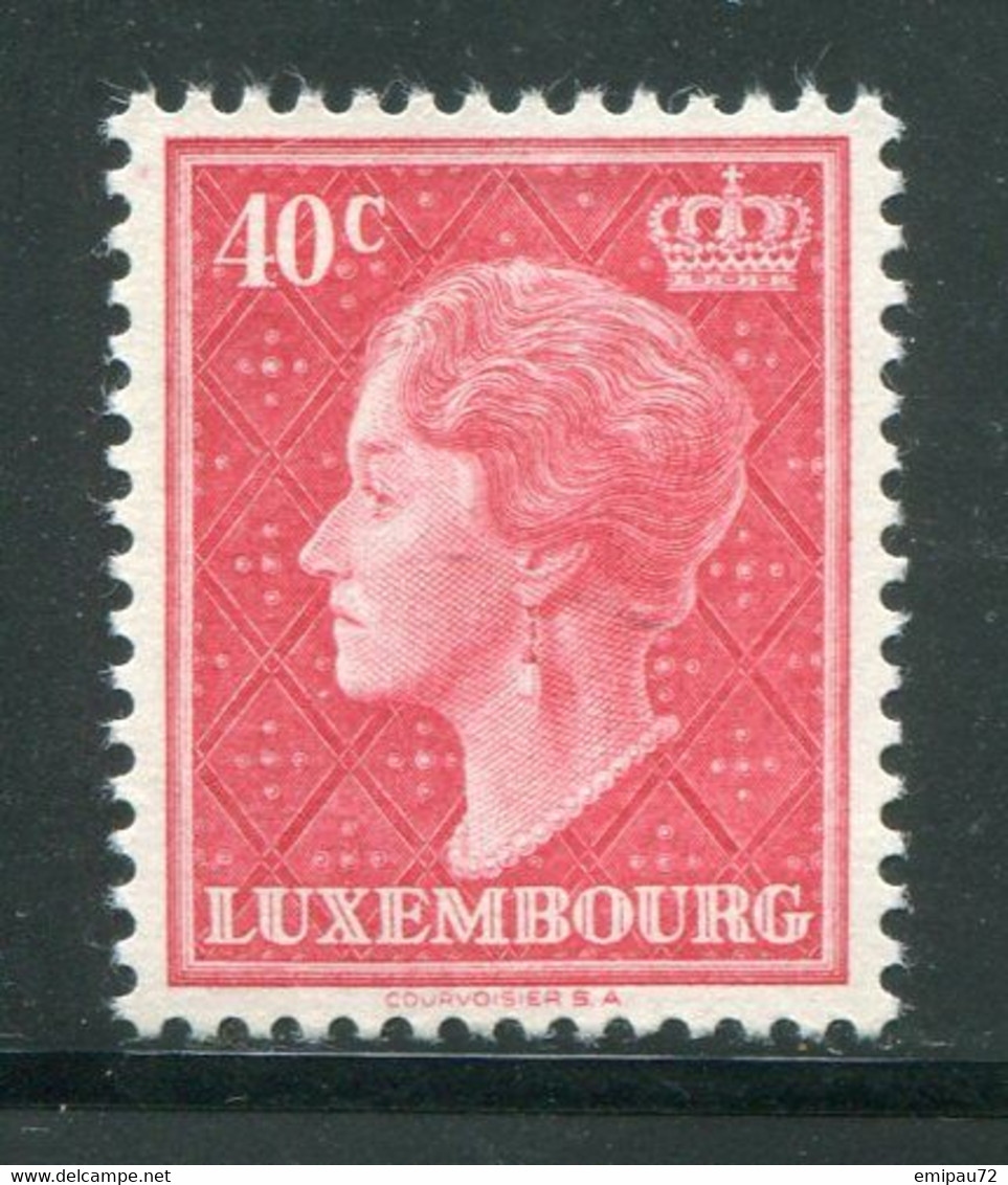LUXEMBOURG- Y&T N°415A- Neuf Avec Charnière * - 1948-58 Charlotte De Profil à Gauche