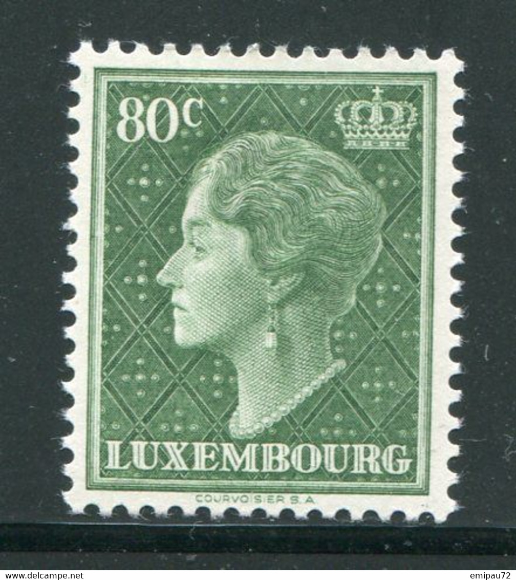 LUXEMBOURG- Y&T N°417- Neuf Avec Charnière * - 1948-58 Charlotte Left-hand Side