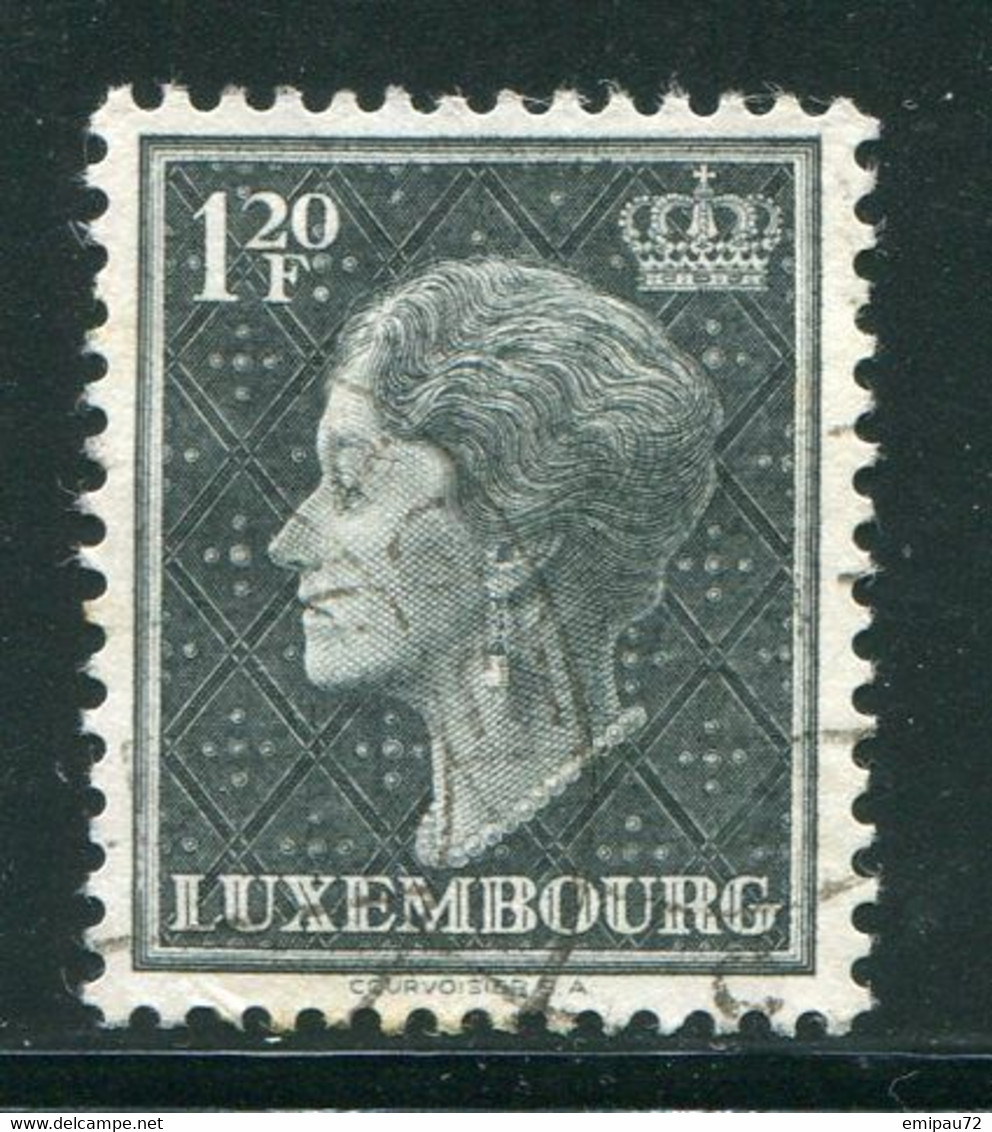 LUXEMBOURG- Y&T N°418A- Oblitéré - 1948-58 Charlotte De Profil à Gauche