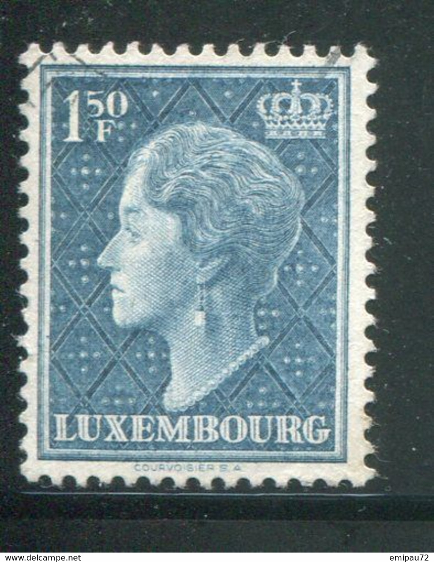 LUXEMBOURG- Y&T N°419- Oblitéré - 1948-58 Charlotte Di Profilo Sinistro