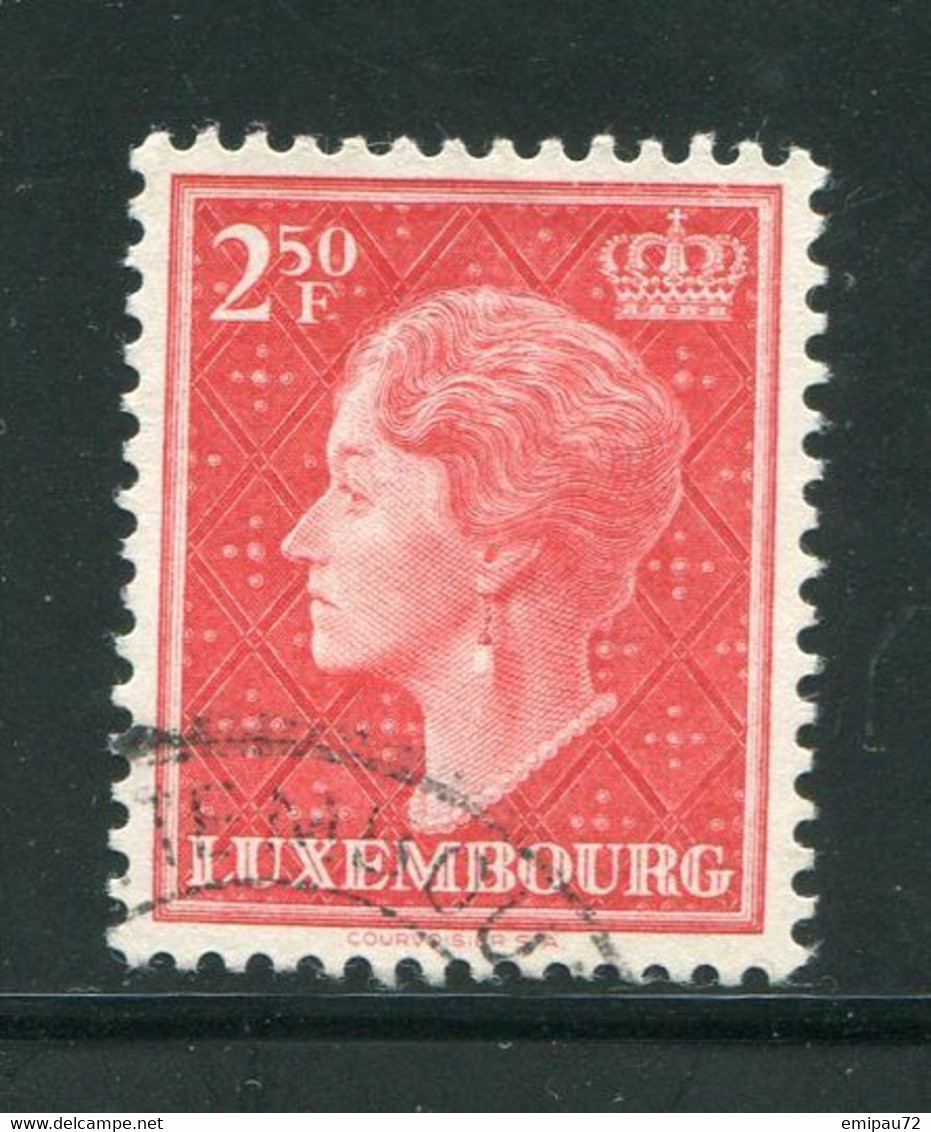 LUXEMBOURG- Y&T N°421A- Oblitéré - 1948-58 Charlotte Di Profilo Sinistro