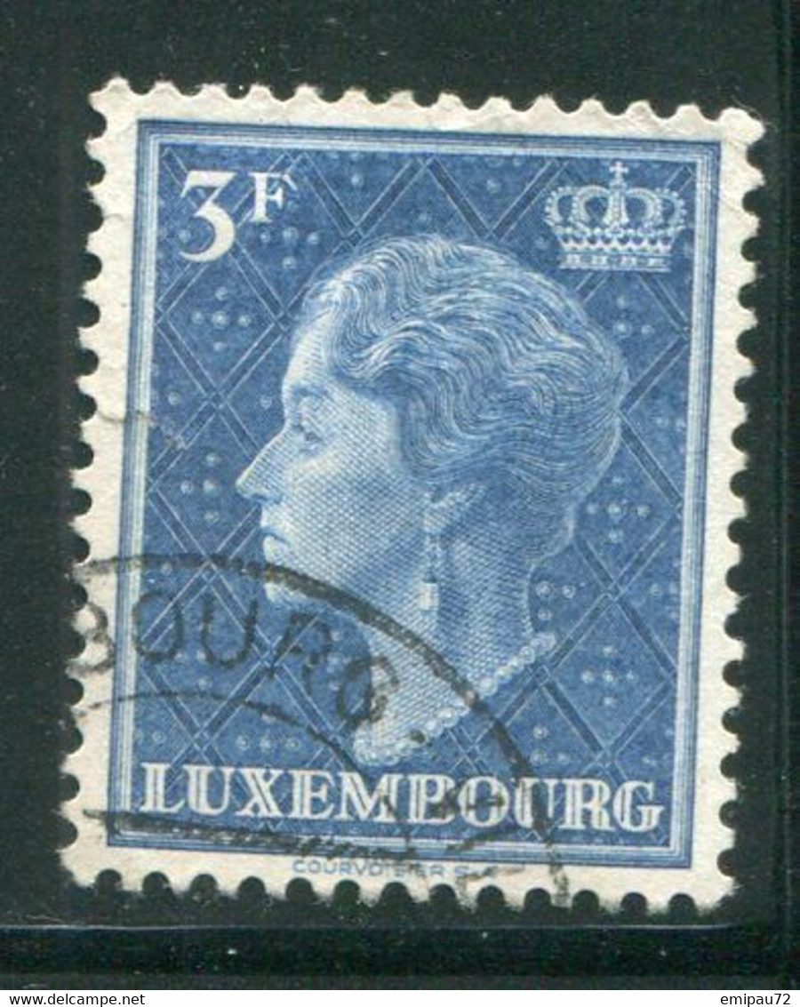 LUXEMBOURG- Y&T N°421B- Oblitéré - 1948-58 Charlotte Di Profilo Sinistro