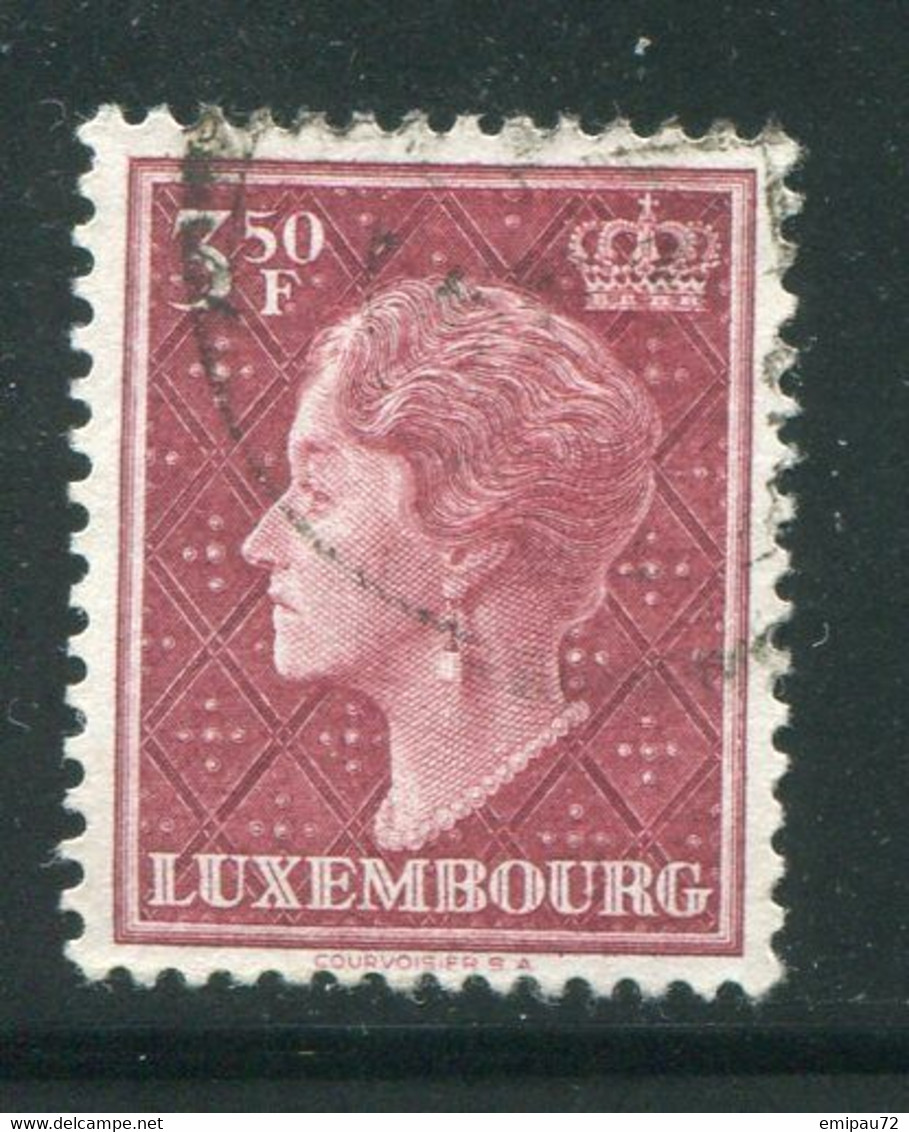 LUXEMBOURG- Y&T N°421C- Oblitéré - 1948-58 Charlotte Linksprofil