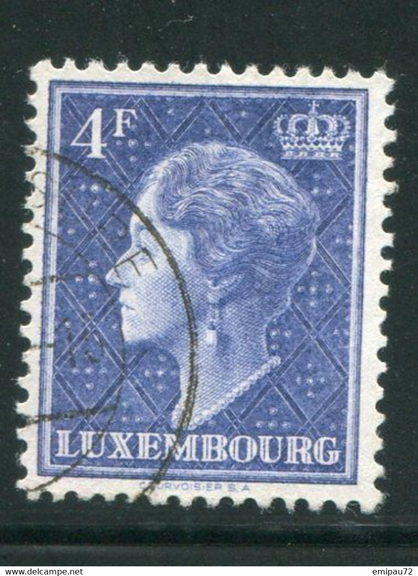 LUXEMBOURG- Y&T N°422- Oblitéré - 1948-58 Charlotte Linksprofil