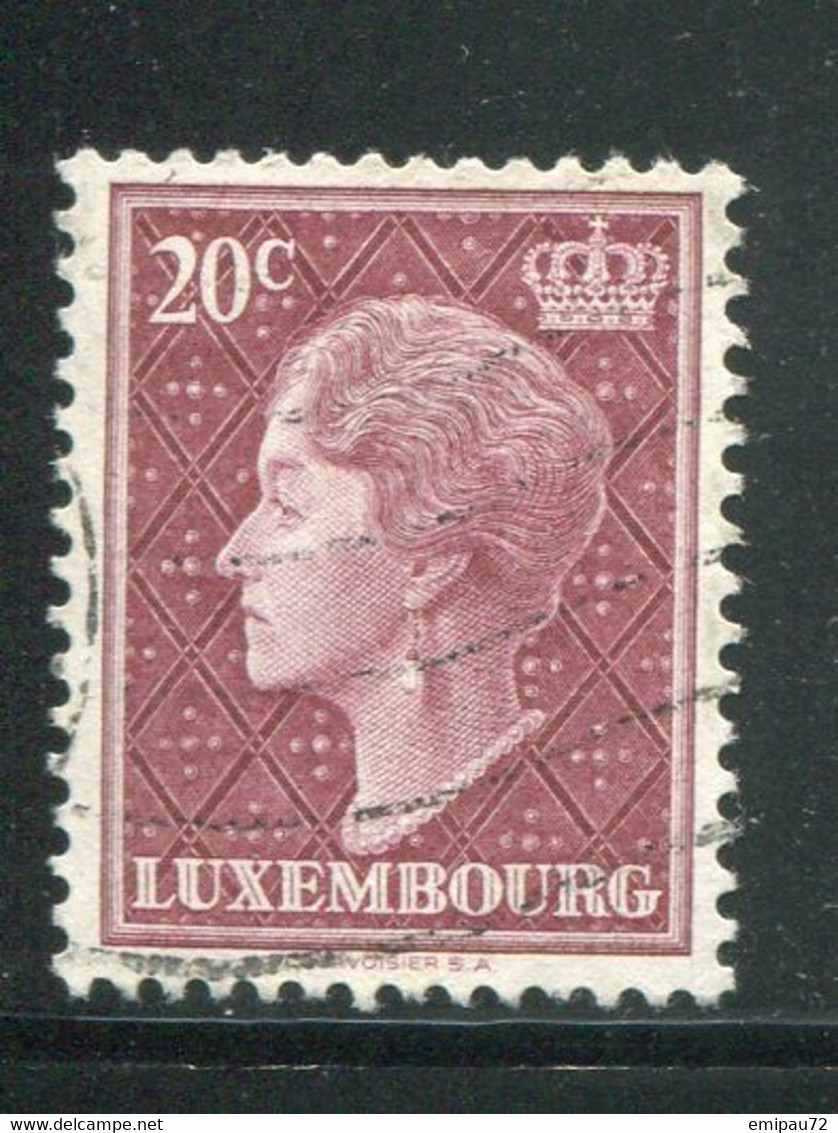 LUXEMBOURG- Y&T N°544A- Oblitéré - 1948-58 Charlotte Linksprofil