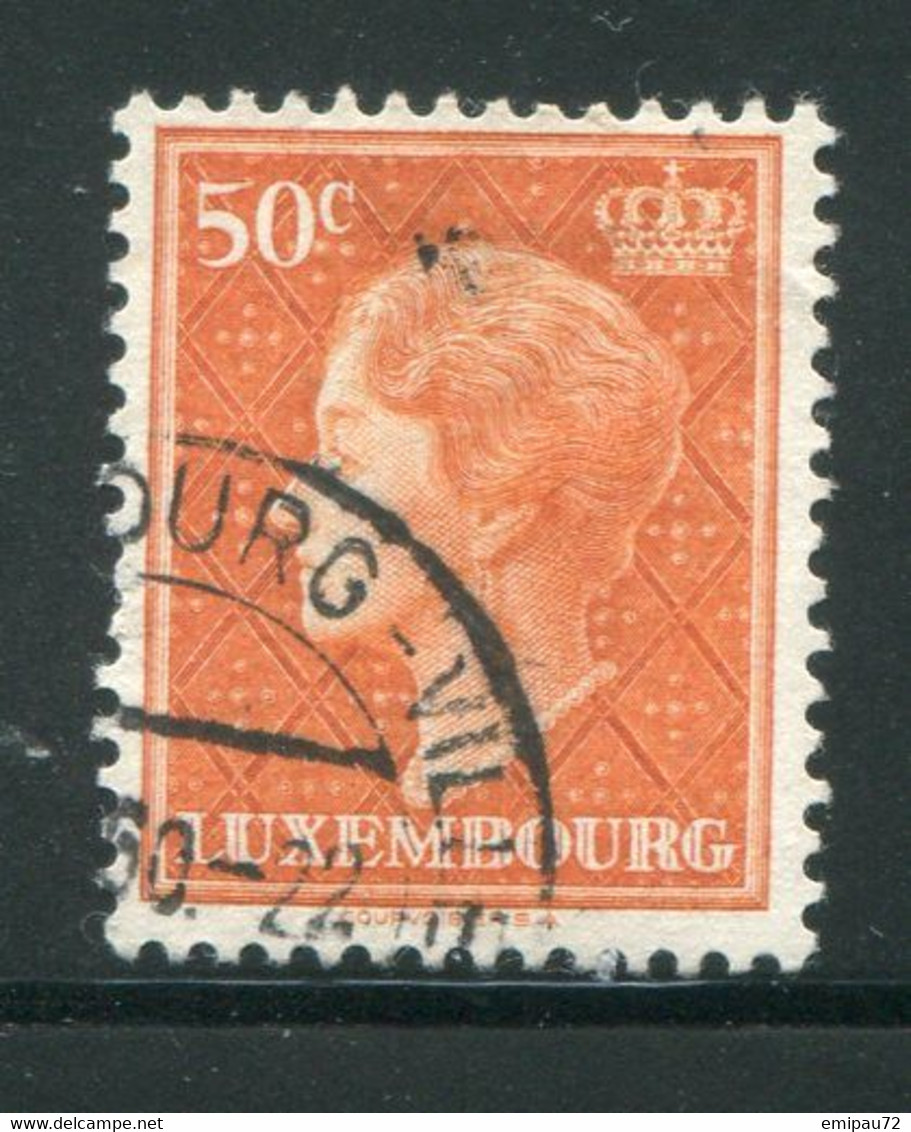 LUXEMBOURG- Y&T N°546- Oblitéré - 1948-58 Charlotte Linksprofil