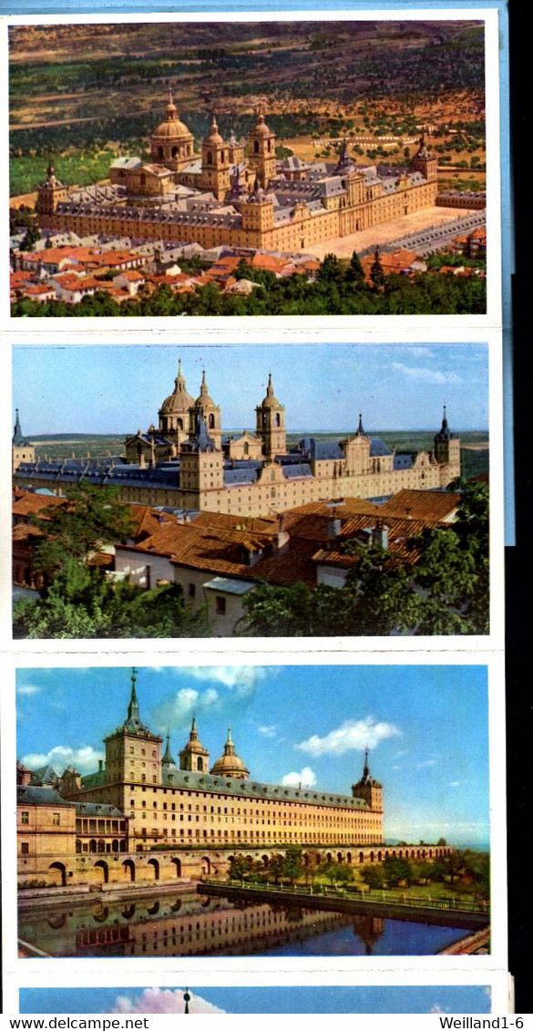 Leporello Spanien: Recverdo Del Monasterio - Elescorial, 10 Bilder In Farbe, 9,5 X 15 Cm, Um 1960 - Other & Unclassified