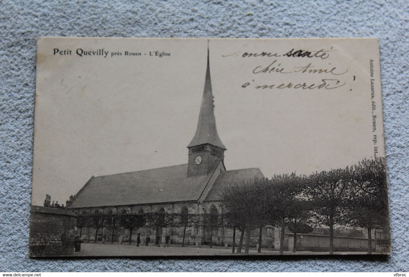 Cpa 1904, Le Petit Quevilly, L'église, Seine Maritime 76 - Le Petit-quevilly