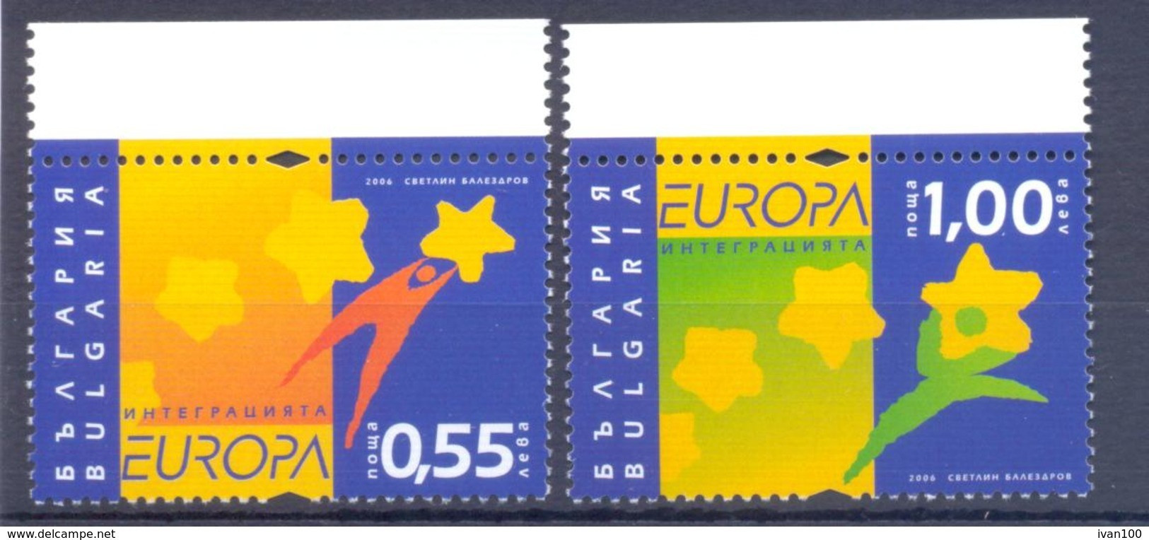 2006. Bulgaria, Europa 2006,  2v, Mint/** - 2006